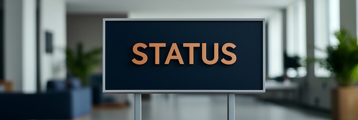 Obraz premium A modern sign displaying the word 