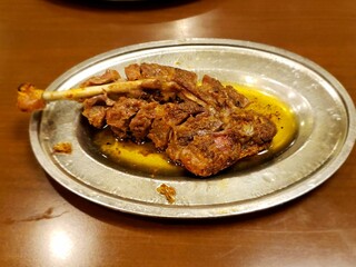 Chicken  leg and vegetables