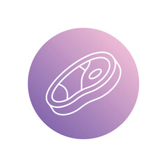Meat  icon vector stock illustration