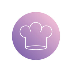 Chef Hat icon vector stock illustration