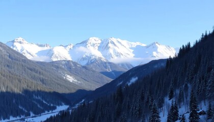 Obraz premium Snowy Mountain Range (2)