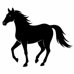 Black Horse Silhouette Vector