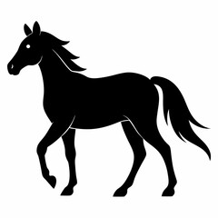 Black Horse Silhouette Vector