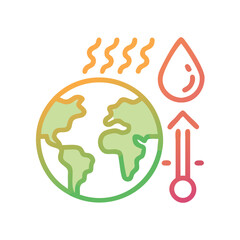 Global Warming: Earth Heat, Temperature Rise, and Humidity