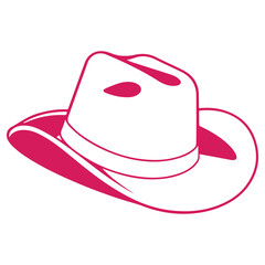 Cowboy Hat Vector Silhouette - Western Style Headwear. Cowboy, Hat, Vector, Silhouette, Western, Style, Headwear