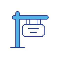 Placard  icon vector stock illustration