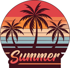 Obraz premium summer T-shirt design vibe 