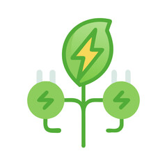 Green energy: clean power source coming from nature