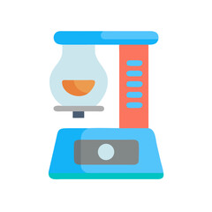 Unique coffee maker icon with retro design style