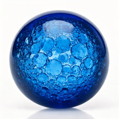 sapphire stone white background, bubble
