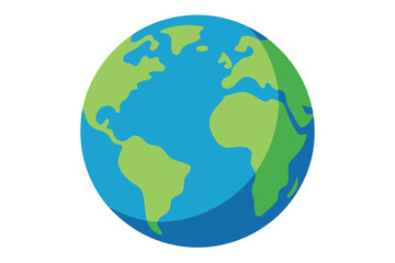 earth globe vector illustration