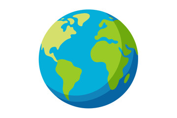 earth globe vector illustration