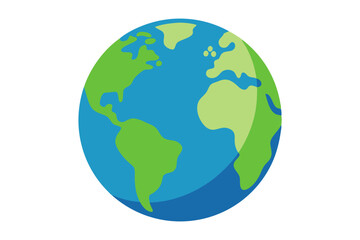 earth globe vector illustration