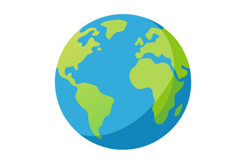 earth globe vector illustration