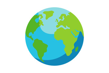 earth globe vector illustration