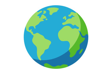 earth globe vector illustration