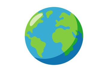 earth globe vector illustration