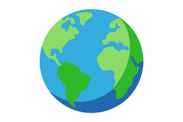earth globe vector illustration