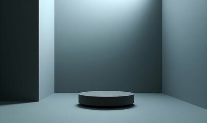 Modern gray robot vacuum cleaner minimalist interior