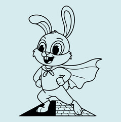 5.epsEk khush cartoon rabbit hai jo ek badi si gajar haath mein pakde hua hai. Usne pink jacket pehni hai aur confident pose mein khada hai. Ye image ek energetic aur healthy bunny ko dikhata hai.