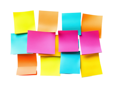 Creative brainstorming session office visual content collaborative environment isolated on transparent background