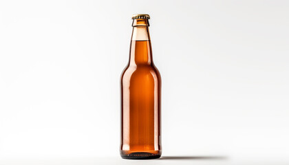 beer bottle isolated on white
