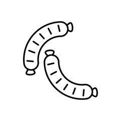 Sausage icon vector stock illustration