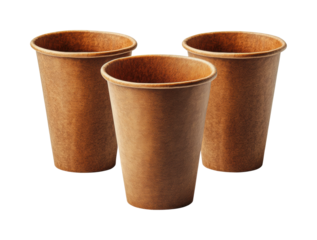 Eco-friendly disposable cups for events party supplies sustainable gatherings isolated on transparent background