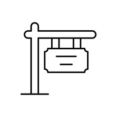 Placard  icon vector stock illustration