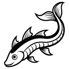 leviathan vector isolated on white background