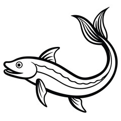 leviathan vector isolated on white background