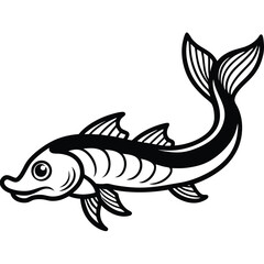 leviathan vector isolated on white background