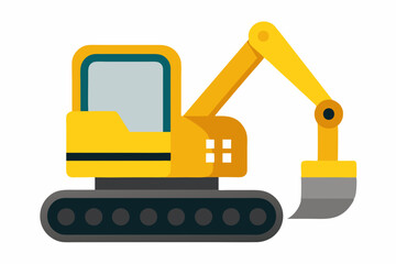 bulldozer vector illustration isolated on white background 