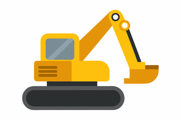 bulldozer vector illustration isolated on white background 