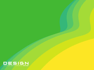 Green wave vector abstract background flat design stock illustration. Green gradient colorful geometric abstract background and green wave pattern background. Green Wave Background.