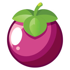 Cartoonish Mangosteen Figure for Children's Themes