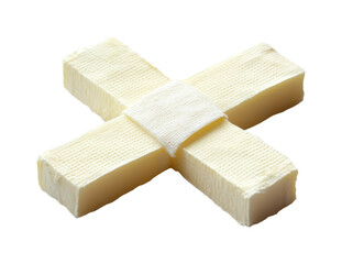 Butter block preparation for cooking kitchen food clean view isolated on transparent background