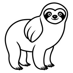 Elegant Sloth Sketch