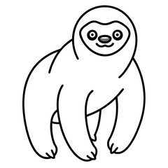 Elegant Sloth Sketch