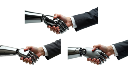 shaking hands with robot (png)
