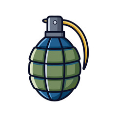 Grenade Vector Art &ndash; Explosive Device Design for Military Concepts