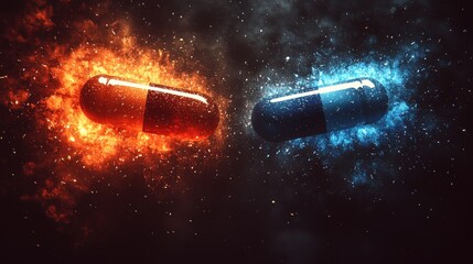 Fiery and Icy Capsules: A Clash of Elements