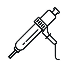 desoldering equipment outline sketch