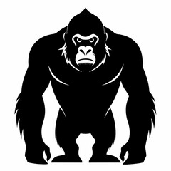 Gorilla Silhouette Vector Art
