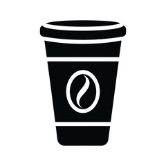 coffee cup icon silhouette vector illustration