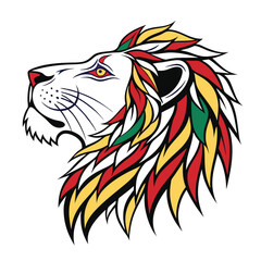 Obraz premium lion head mascot vector illustration