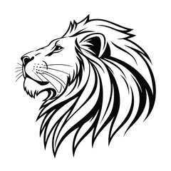 Obraz premium lion head mascot vector illustration