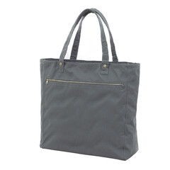 Naklejka premium Gray canvas tote with zippered top and front pocket clothing display transparent background isolated png stock