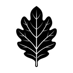 Oak leaf simple silhouette
vector illustration