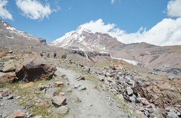 Hiking to Georgia's Gergeti Glacier and the base of Mt. Kazbek